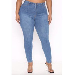Fashion Nova Medium Blue Sophie High-Waist Jeggings